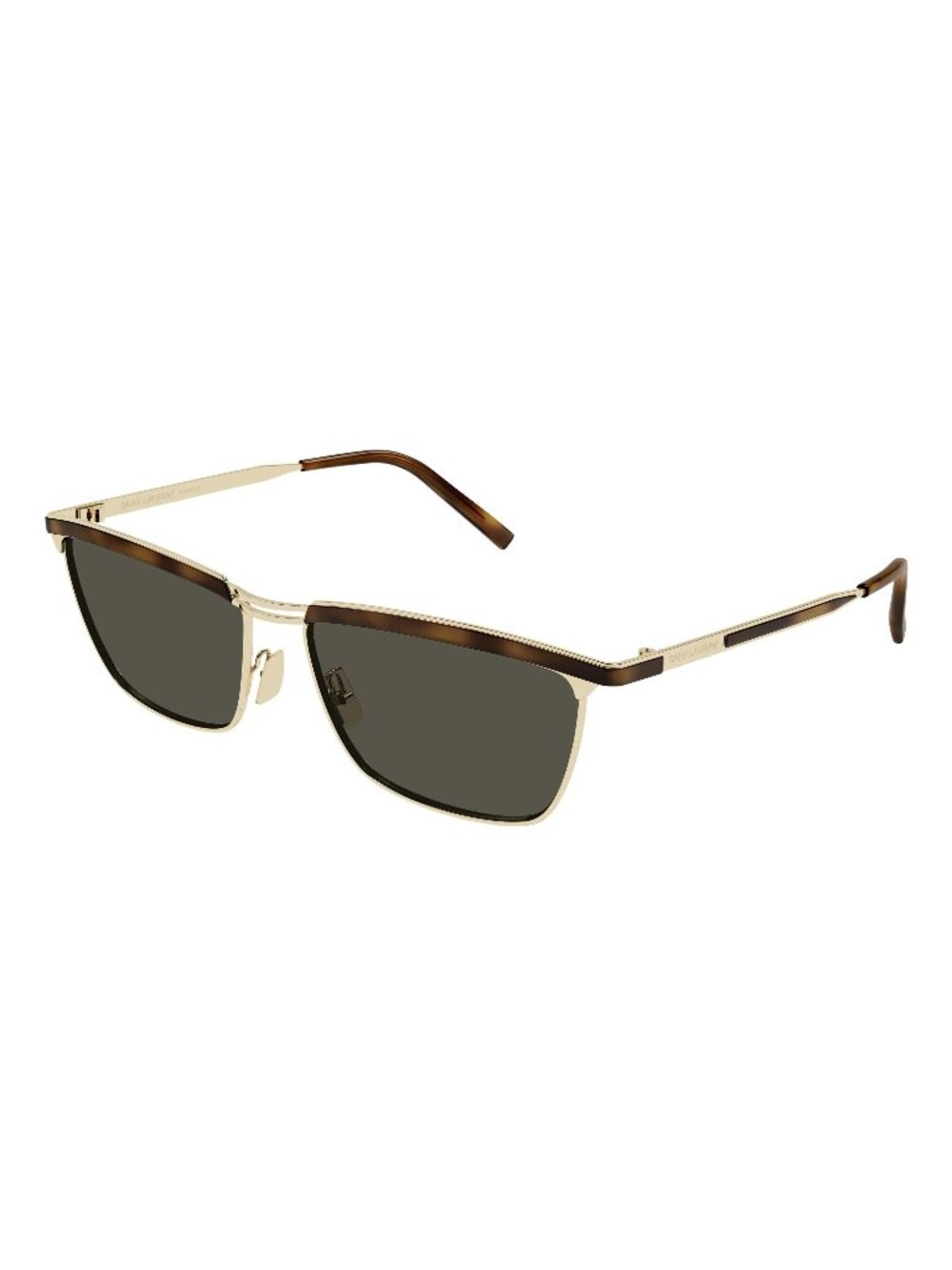 New Saint Laurent Men's Sunglasses Gold Grey Lens Metal Frame SL 795 JOE 001 57